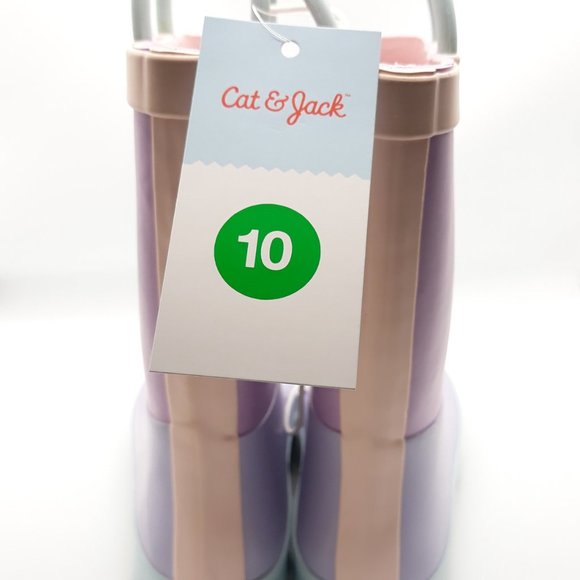 Girls Ali Colorblock Rain Boots - Cat and Jack (Purple) "Size 10 Kids" - NEW!!! - Picture 4 of 8
